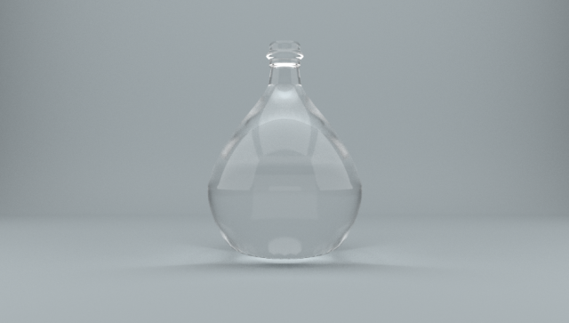 Glass Bottle 3D Модель .c4d .max .obj .3ds .fbx .stl .blend 