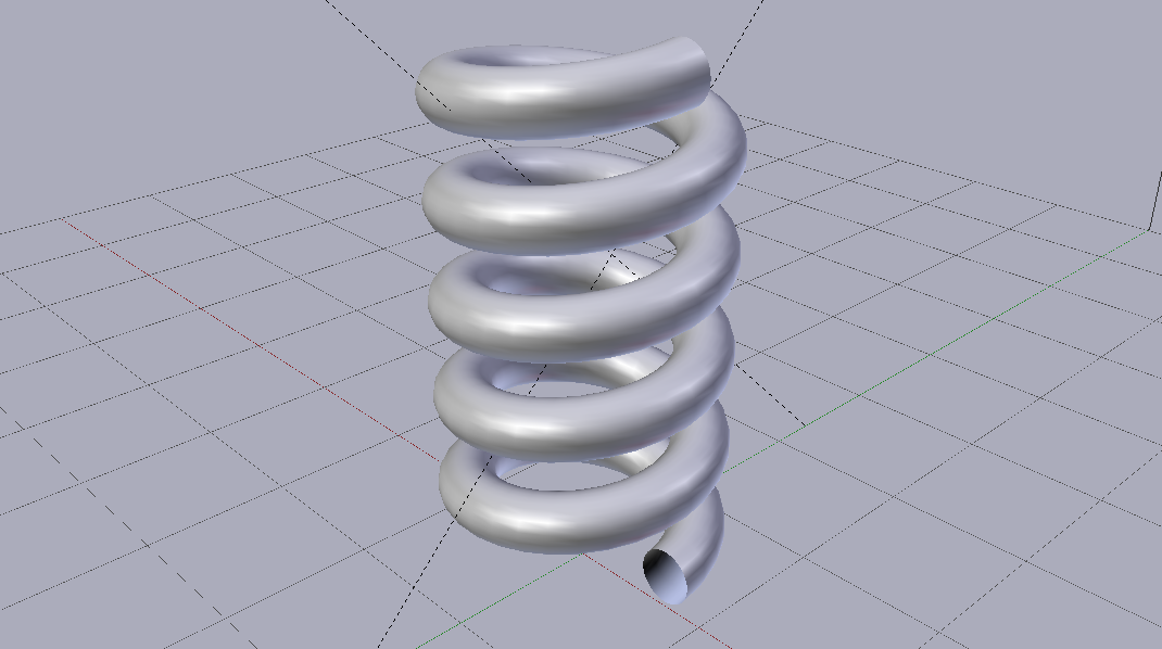 Spring 3d model. BRL-CAD. Резьба в 123d Design. Danmy123d.