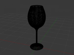 Glass of Wine 3D Model