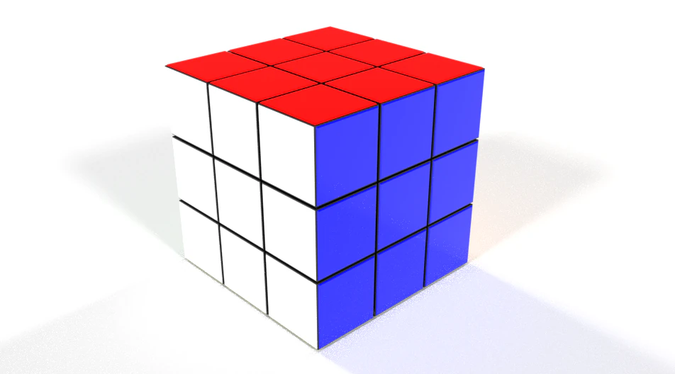 Rubik Cube 3D Model .c4d .max .obj .3ds .fbx .stl .blend