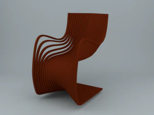 皮波椅 3D 模型