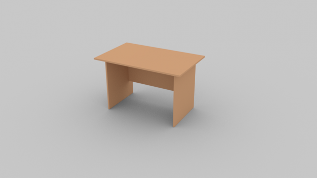 Office Table 3D Модель .c4d .max .obj .3ds .fbx .stl .blend 