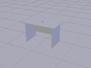 Office Table 3D Model