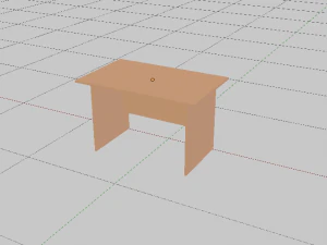 Office Table 3D Model