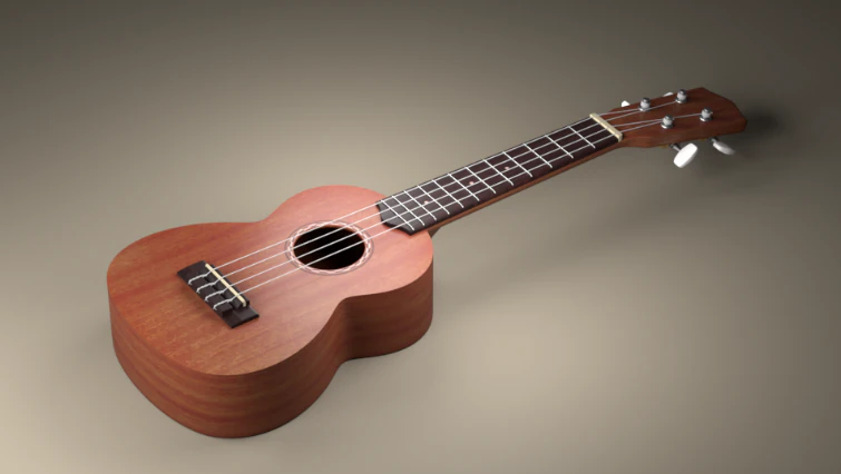 Guitar 3D Model .c4d .max .obj .3ds .fbx .stl .blend