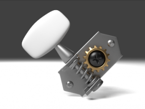 Guitar Peg 3D 模型