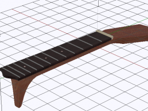 Guitar Neck 3D Model