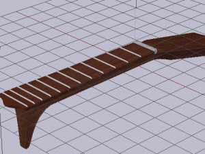 Guitar Neck 3D Model