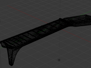 Guitar Neck 3D Model