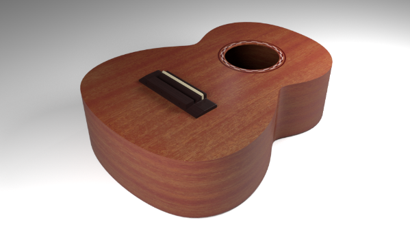 Guitar Body Modelo 3D .c4d .max .obj .3ds .fbx .stl .blend 