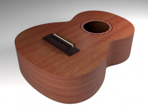 Guitar Body 3D Model