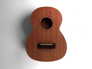 Corpo della chitarra Modello 3D