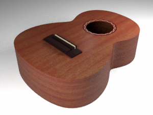 Guitar Body Modelo 3D