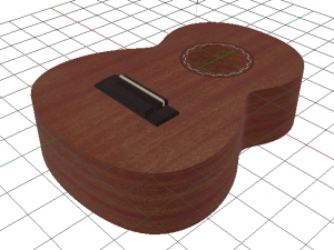Guitar Body Modelo 3D
