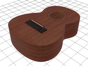 Corpo della chitarra Modello 3D