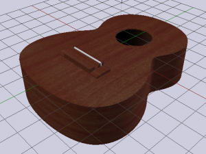 Guitar Body Modelo 3D