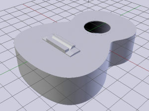 Guitar Body Modelo 3D