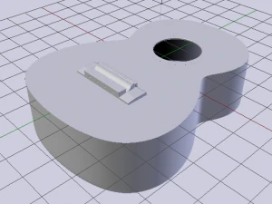 Corpo della chitarra Modello 3D