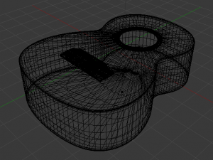 Guitar Body Modelo 3D