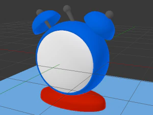 Alarm Clock - animated 3D Model