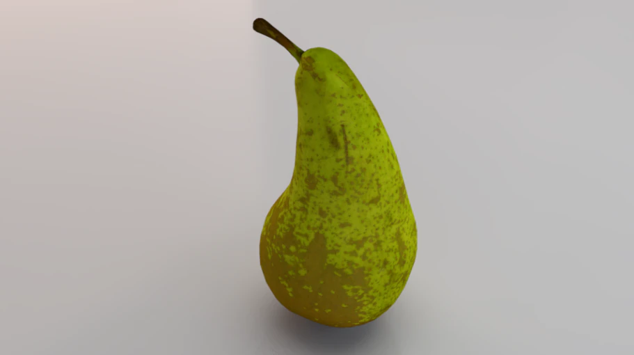 Photorealistic Pear 3D Model .c4d .max .obj .3ds .fbx .stl .blend 
