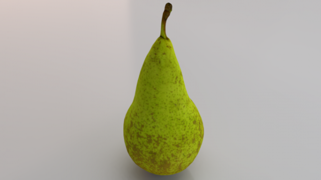 Photorealistic Pear 3D Model .c4d .max .obj .3ds .fbx .stl .blend 