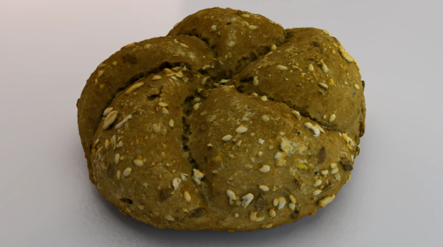 Brown Bread 3D Model .c4d .max .obj .3ds .fbx .stl .blend