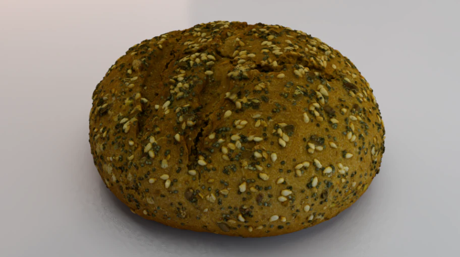 Brown Bread 3D Model .c4d .max .obj .3ds .fbx .stl .blend 