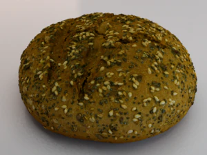 Brązowy Chleb Model 3D