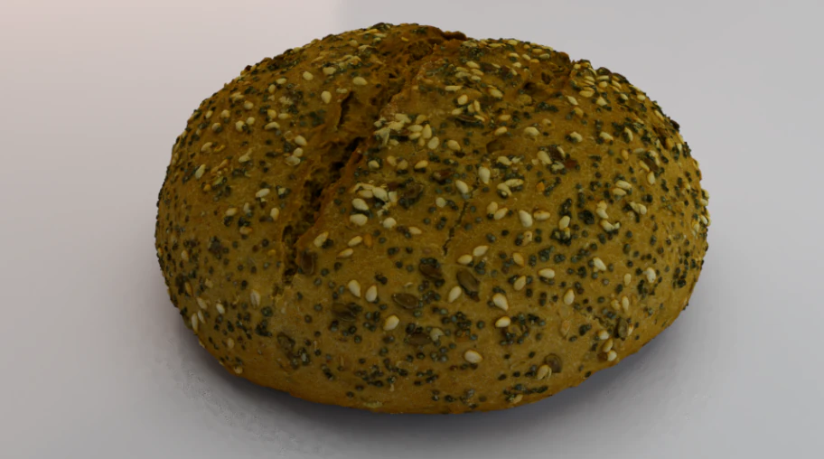 Brown Bread 3D Model .c4d .max .obj .3ds .fbx .stl .blend 