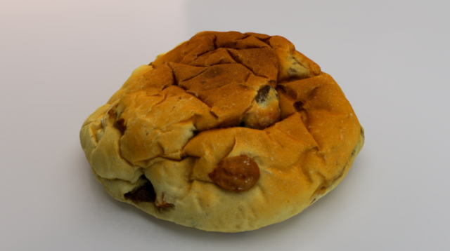 Raisin Bread 3D Model .c4d .max .obj .3ds .fbx .stl .blend 