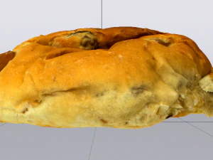 건포도빵 3D 모델