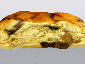 건포도빵 3D 모델