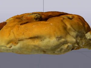 건포도빵 3D 모델