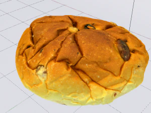 Raisin Bread 3D Model
