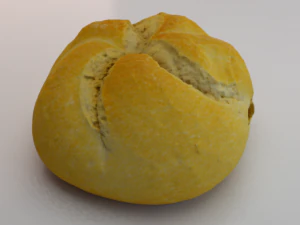 P&atilde;o branco Modelo 3D