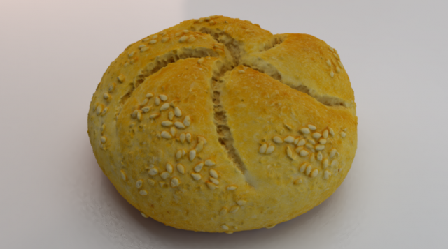 White Bread 3D Model .c4d .max .obj .3ds .fbx .stl .blend 