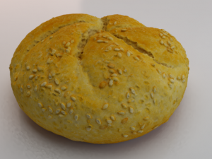 White Bread 3D Model