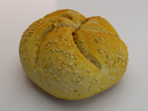 White Bread 3D Model