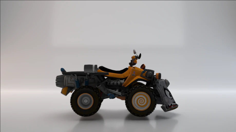 Quad ATV 3D Model .c4d .max .obj .3ds .fbx .stl .blend 