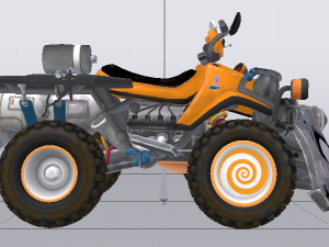 Quad ATV 3D 模型