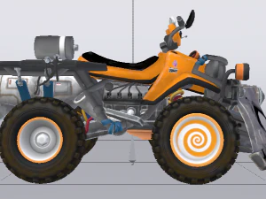 Quad ATV 3D Model