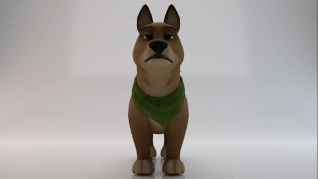 3D Dog Modèle 3D .c4d .max .obj .3ds .fbx .stl .blend 