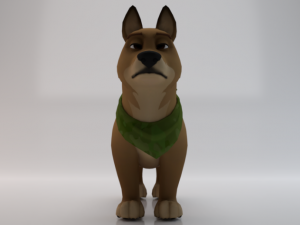3D Dog Model 3D