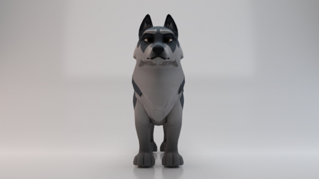 3D Wolf 3Dモデル .c4d .max .obj .3ds .fbx .stl .blend