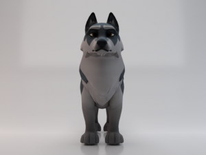 3D Wolf 3D Model