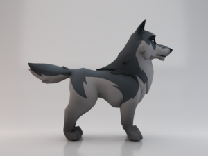 3D Wolf 3Dモデル