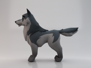 3D Wolf 3Dモデル