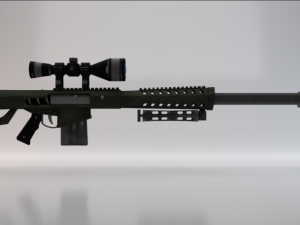 Heavy Sniper Rifle Model 3D