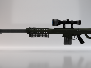 Heavy Sniper Rifle 3Dモデル